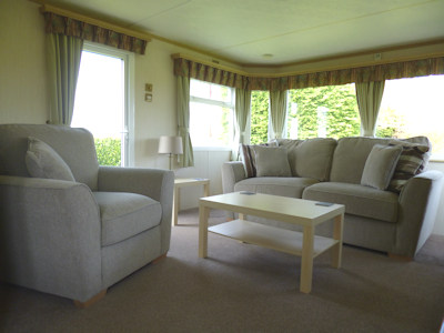 Olcote Farm Static Caravan Living Area